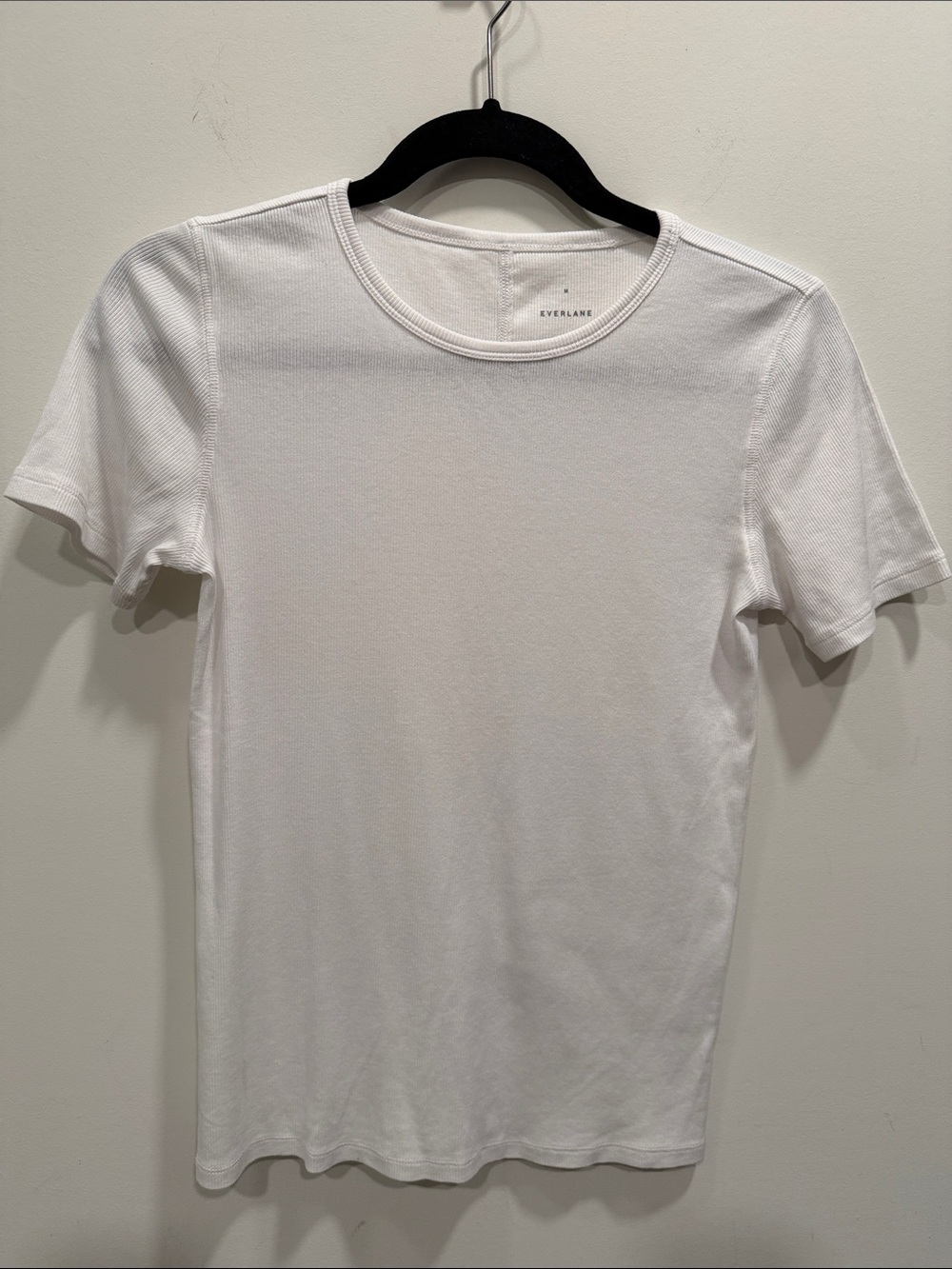 Everlane White Short-Sleeve Crew Tee